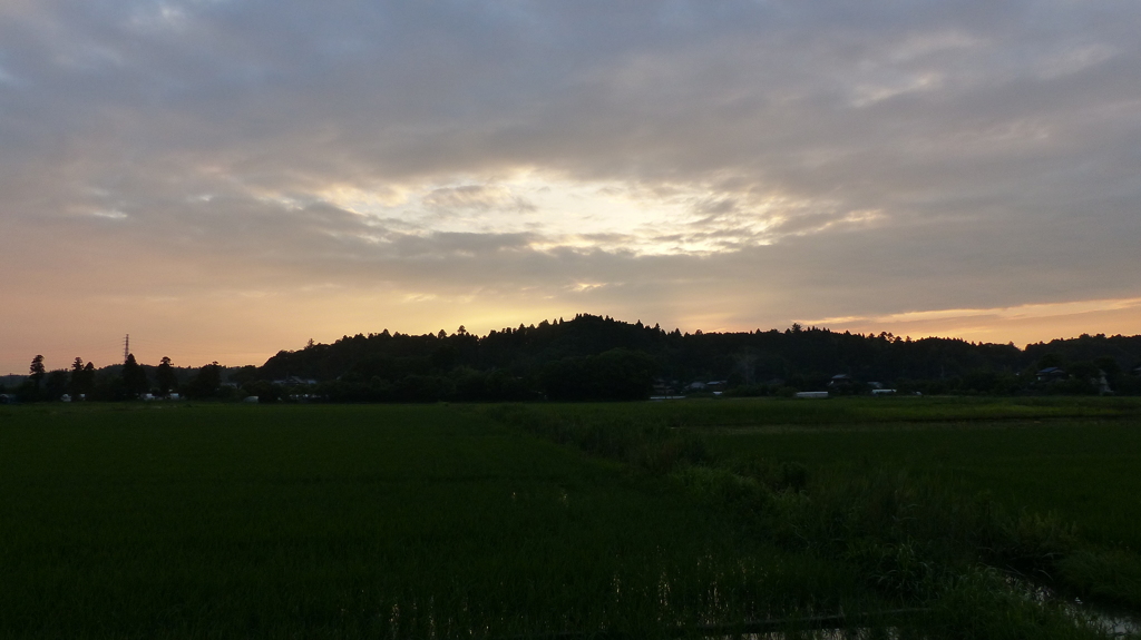 久方ぶりの夕焼け