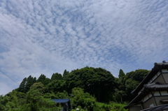 山あいの空