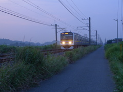 夕暮れの下り線　１