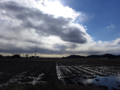 田園と雲　3
