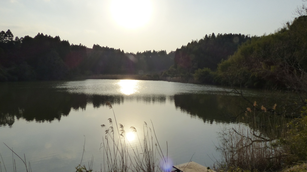 丘陵地の池　1