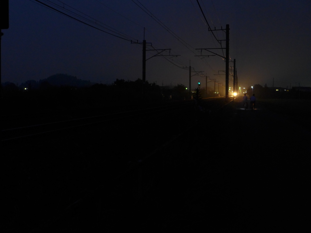 電車がやってくる