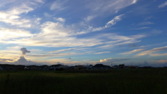 秋らしい夕景
