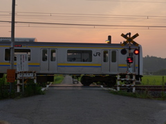 夕陽を背に　1