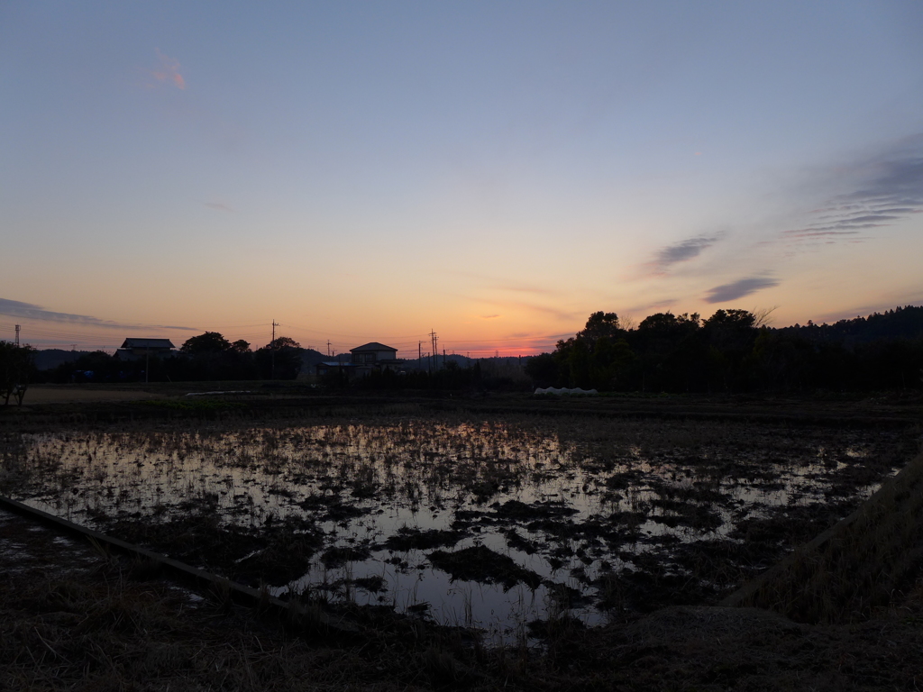 田園の夕暮れ　3
