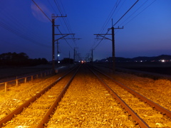 夜の鉄路