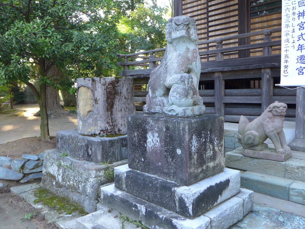 一組目の狛犬