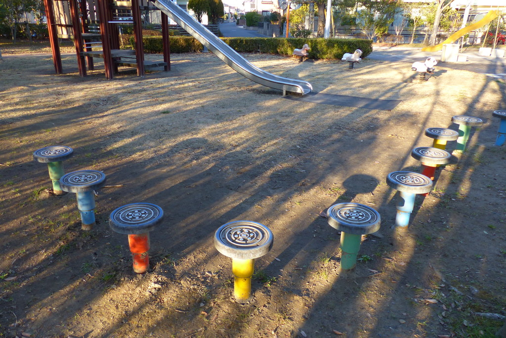 子供たちが帰ってしまった公園