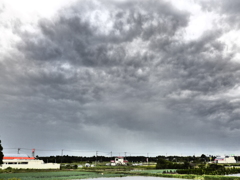 台風の名残雲