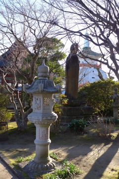 晦日の藻原寺境内