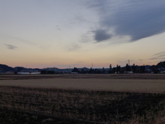 田園の夕暮れ　1
