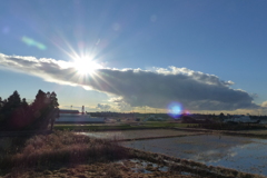 大きな雲塊