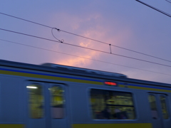 夕暮れの下り線　２