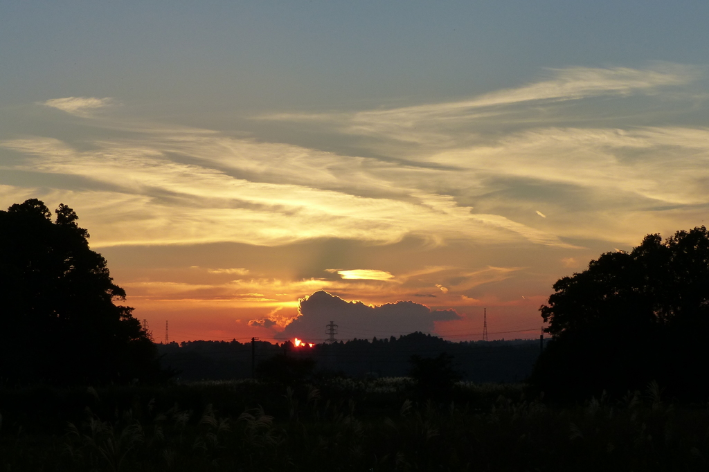 穏やかな夕焼け
