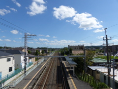 跨線橋からの景色