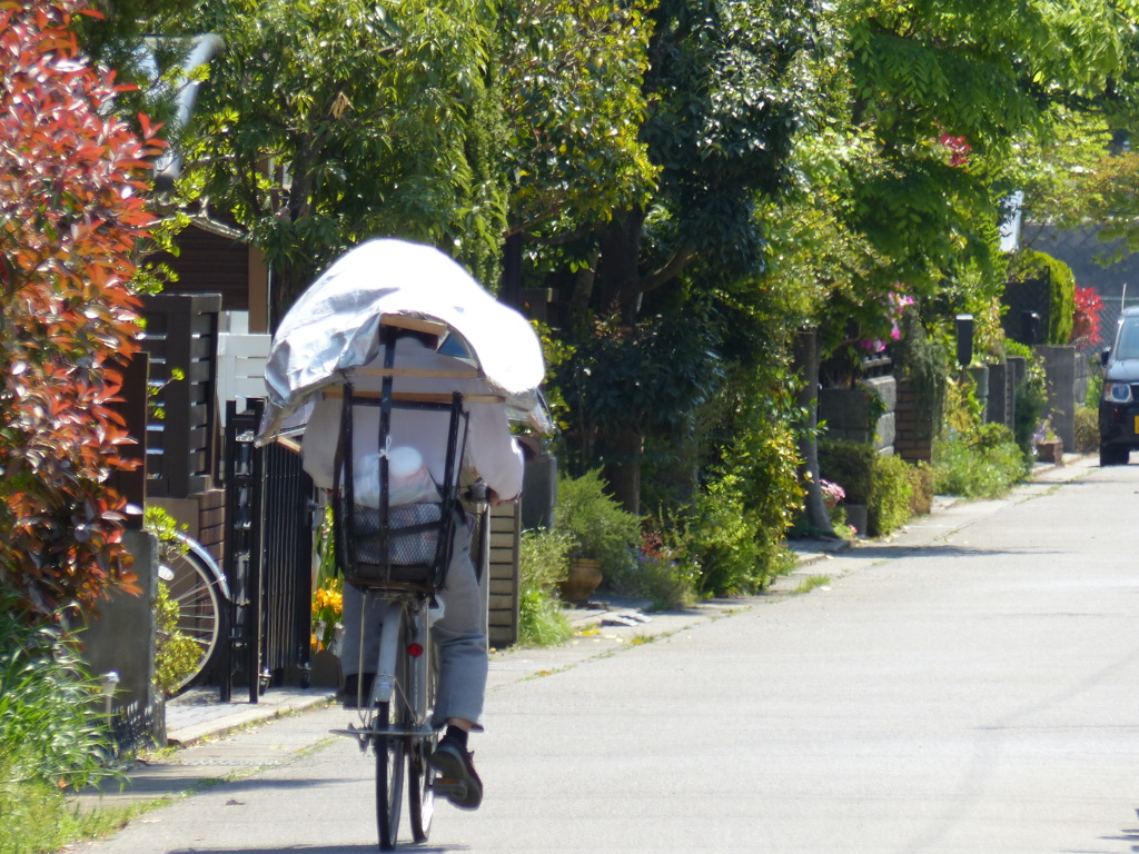 シェード付き自転車