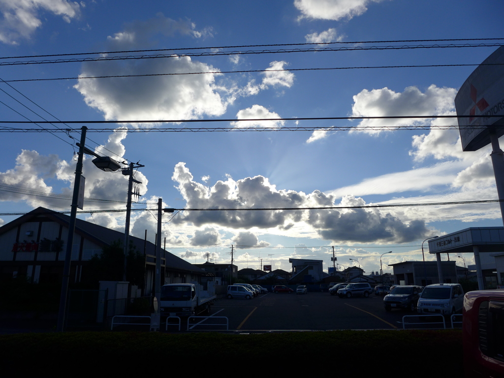 西の空
