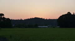 田園の夕景