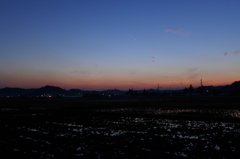 冬の西空