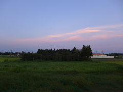 東の夕景