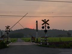 夕陽を背に　3