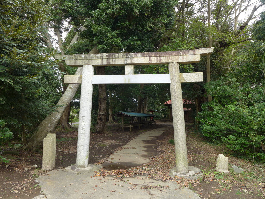 近くの神社の鳥居