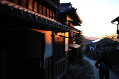 馬籠の夕暮れ