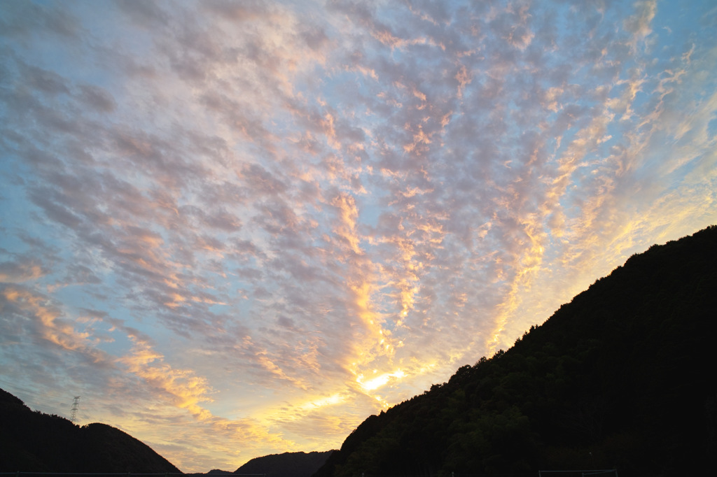 帰り道の空