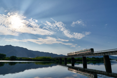 夏の斜陽を走る②