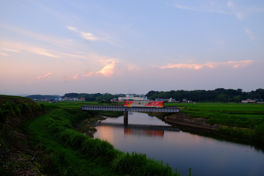 夕空を渡る