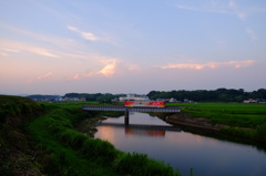 夕空を渡る