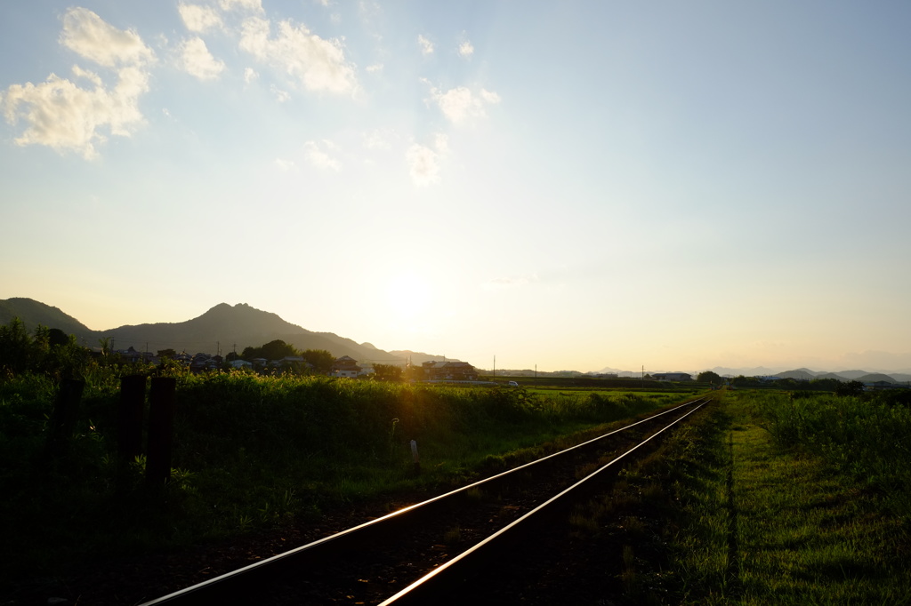 播磨路の夕暮れ