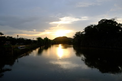 夕立上がりの空