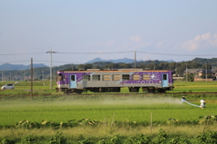 晩夏の田園を駆ける