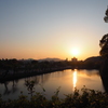 城の夕暮れ