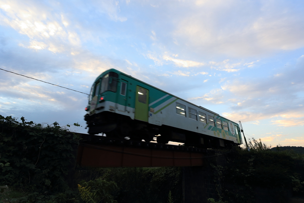 秋の夕刻を駆ける