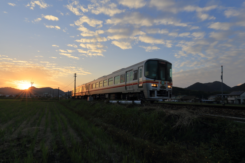 木枯らし吹く秋の夕暮れを走るⅠ