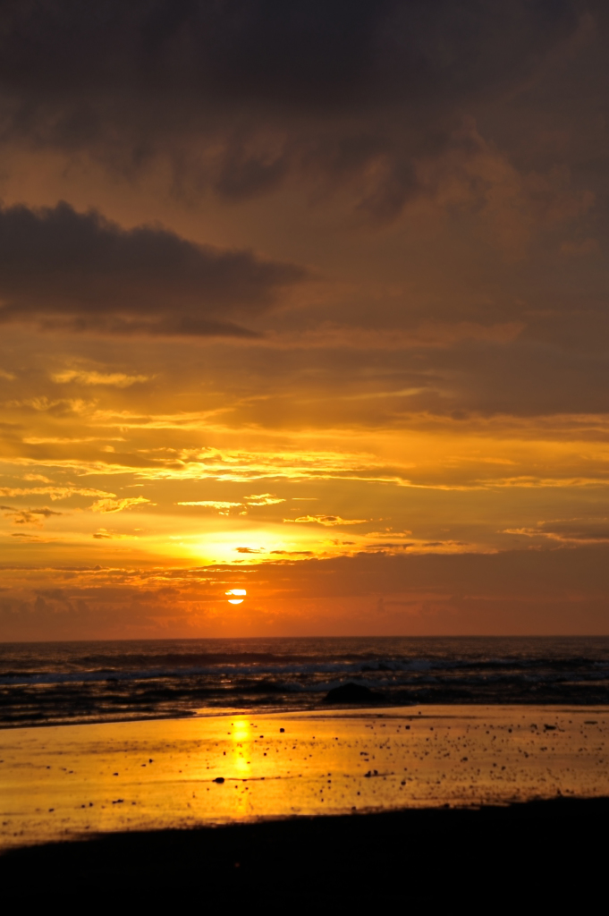 まあ、夕日だね。