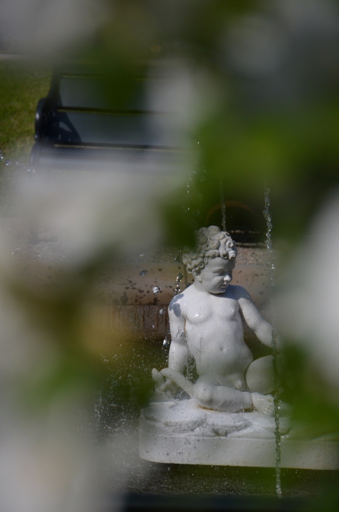 Stone statue of the garden