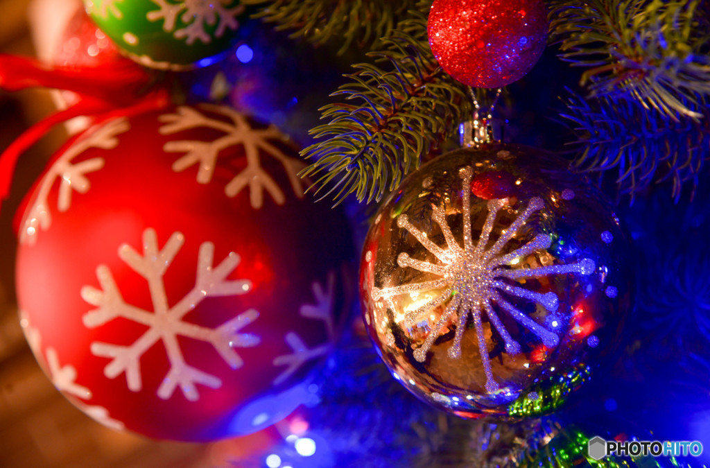 クリスマスのオーナメント