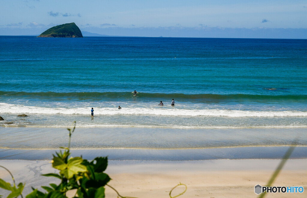 夏の海辺