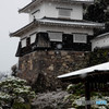 玖島城址に雪