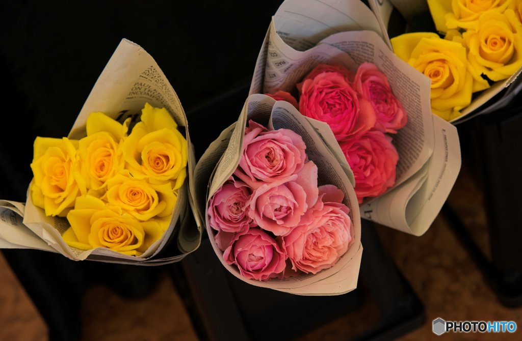 薔薇の花束