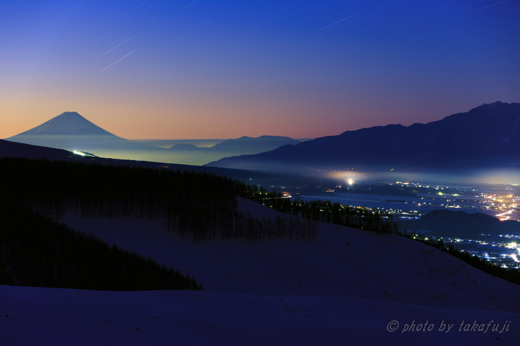 The twilight glow