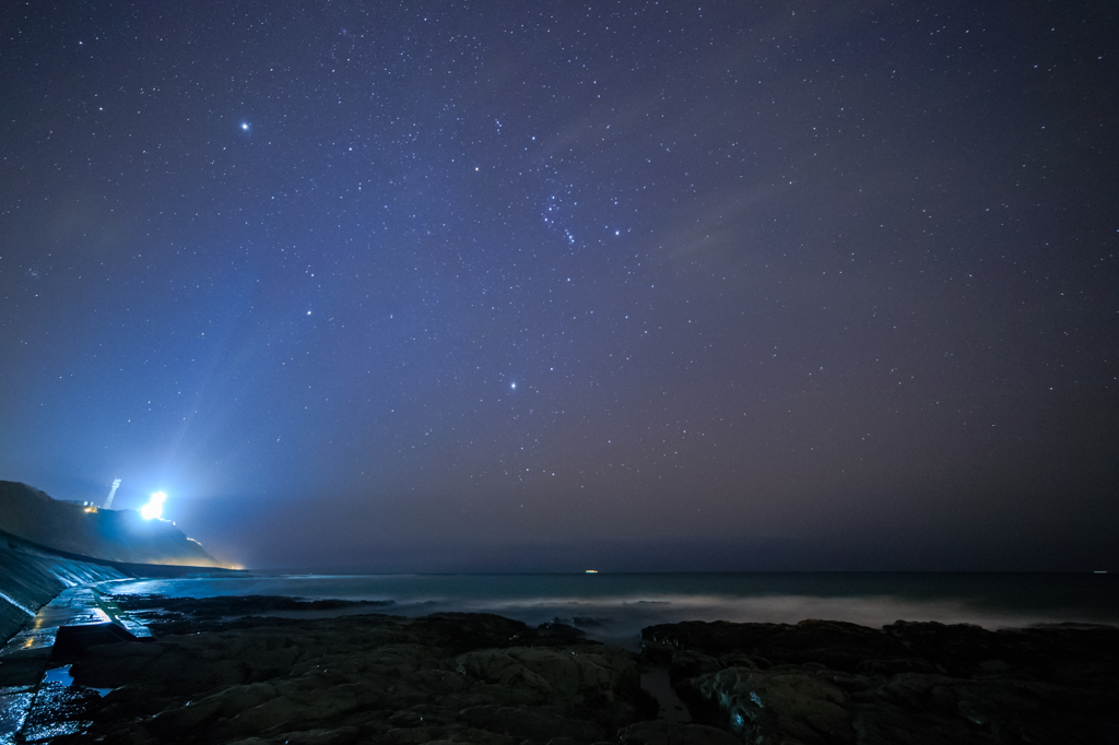 御前崎の夜空