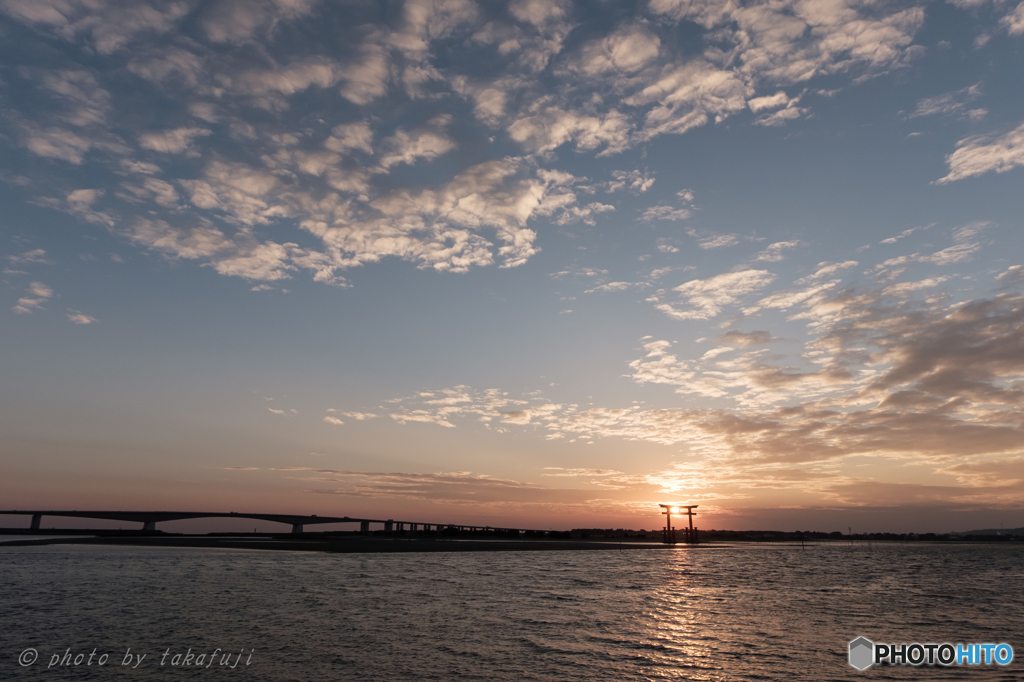 暮れゆく1月の空