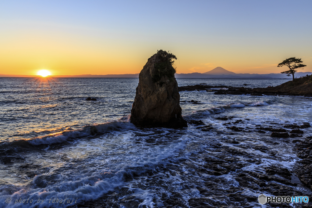 夕陽に別れを告げて