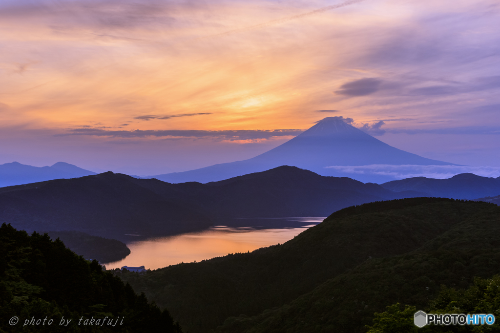 夕輝の畔