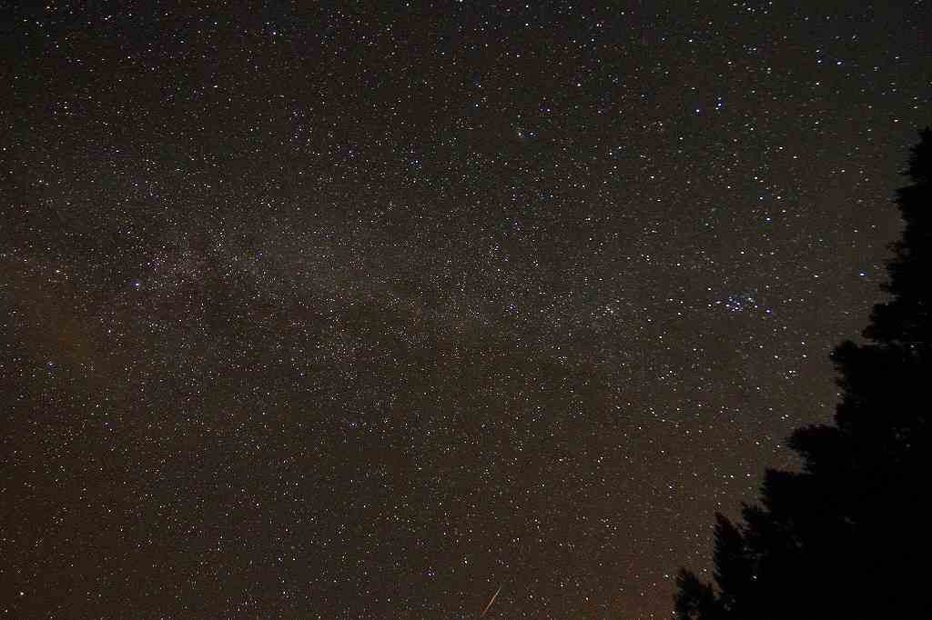 開田の夏　ペルセウスの夜　ぎりぎり映り込み