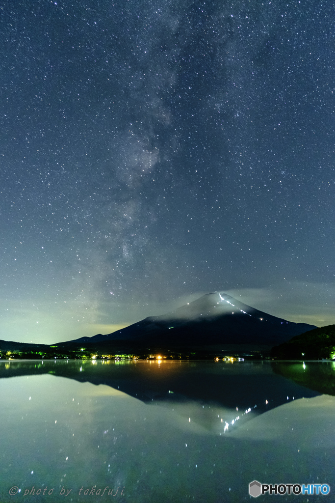 星降る湖畔の夜は更けて